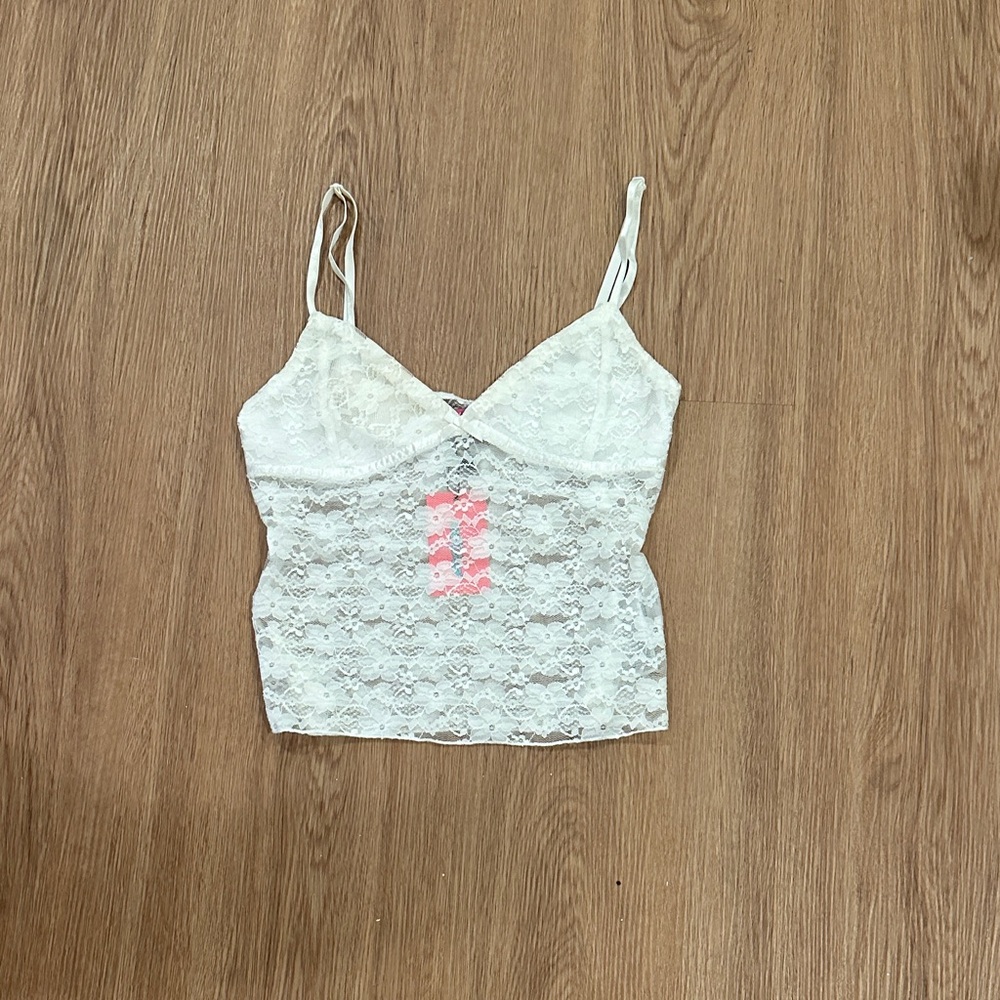 Edikted White Lace Camisole
